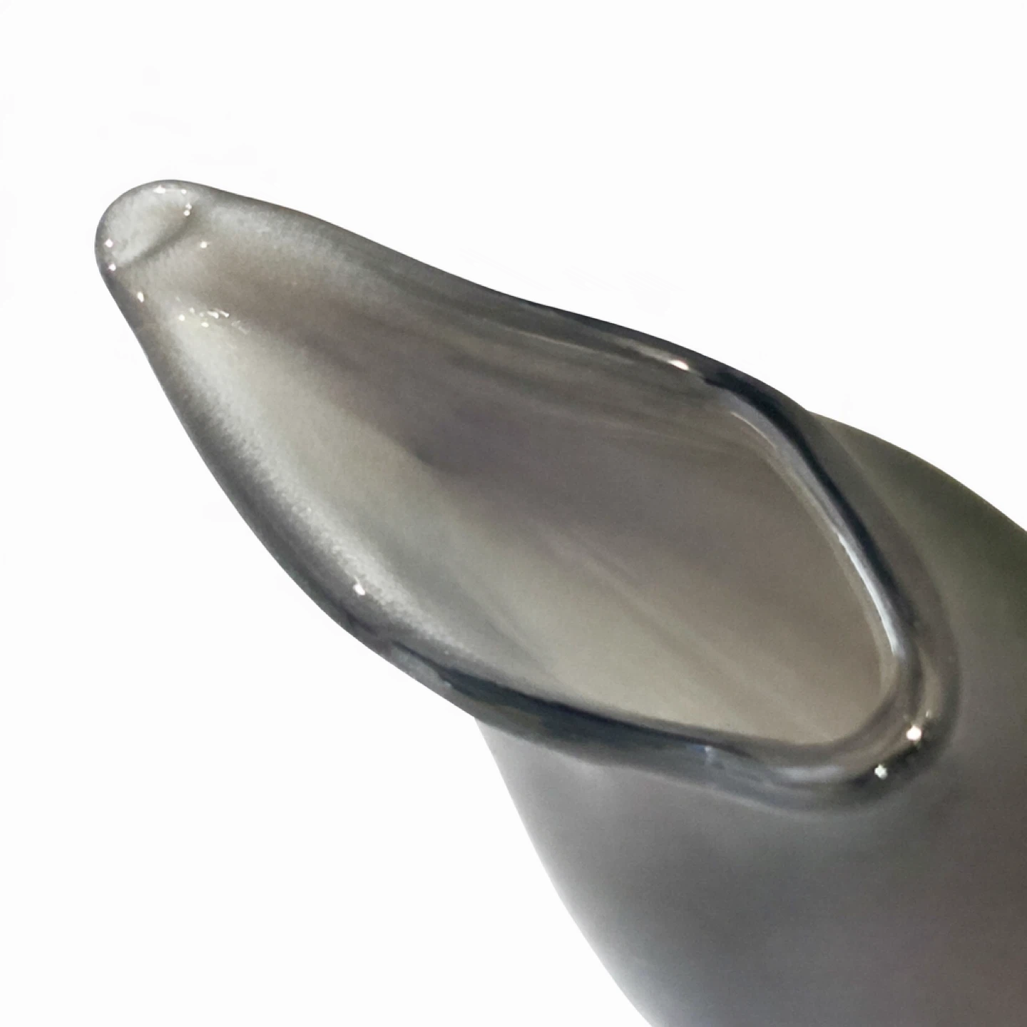 June Pham Signed Fish-Form Cameo Glass Vase, 13” - photo 4
