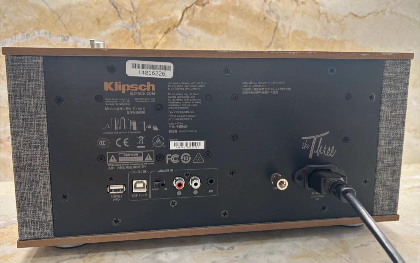Klipsch The Three II Powered Wireless Speaker/Stereo - photo 4