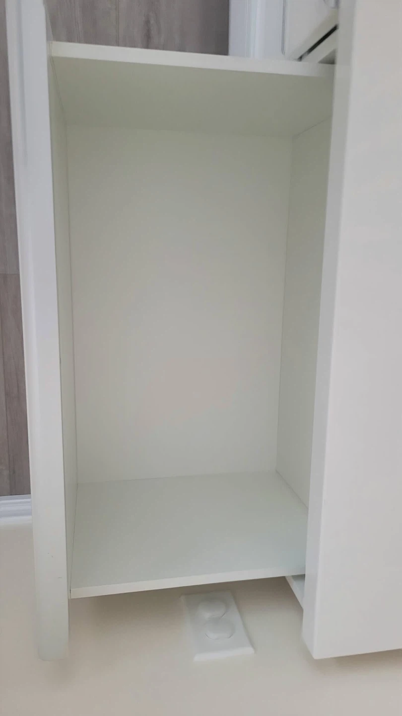 White TV Stand with Drawers and Cabinet - photo 5