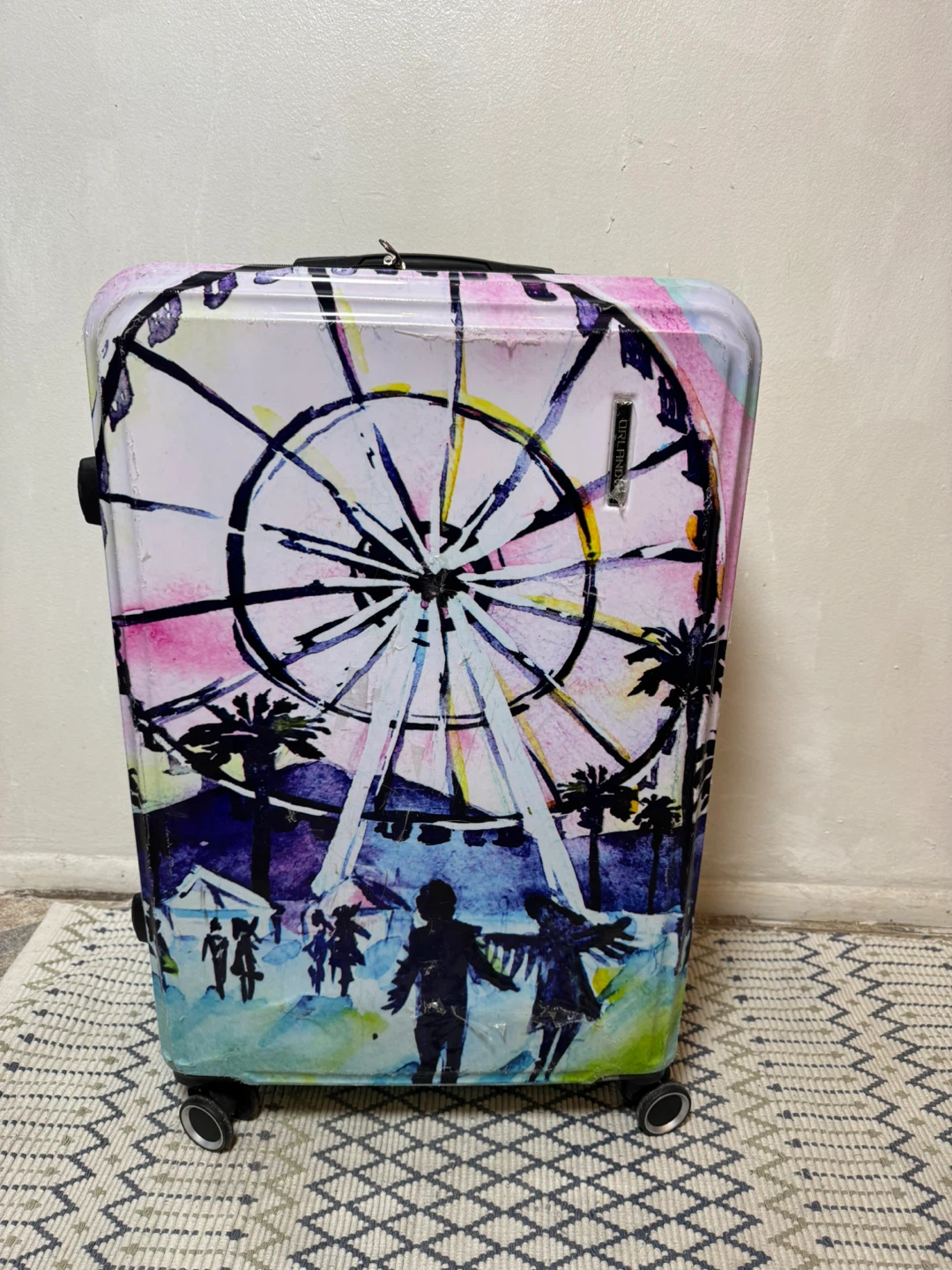 Hard Shell Wheeled Luggage - Ferris Wheel Design