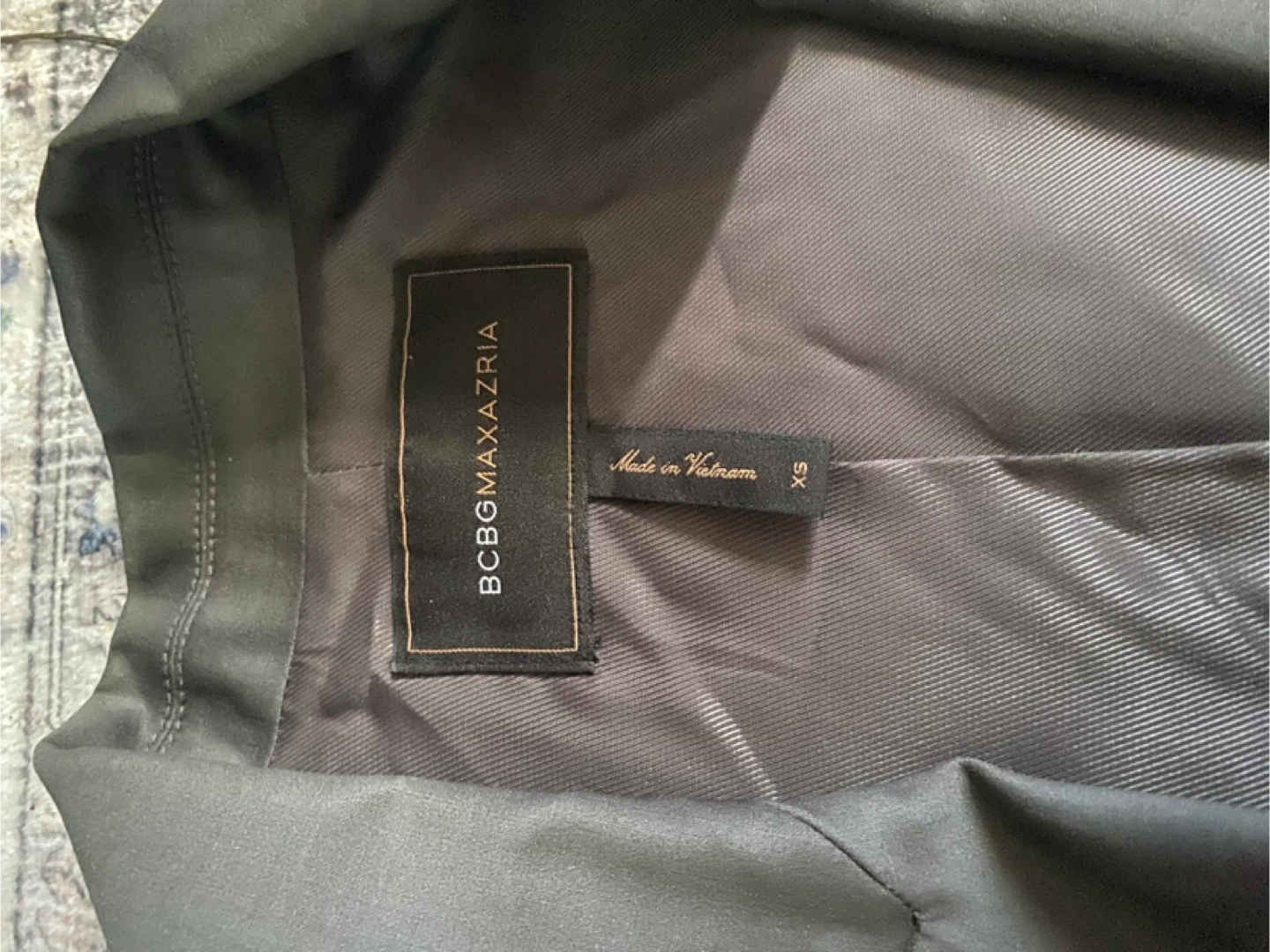 BCBGMAXAZRIA Grey Double-Breasted Blazer - Size XS - photo 5