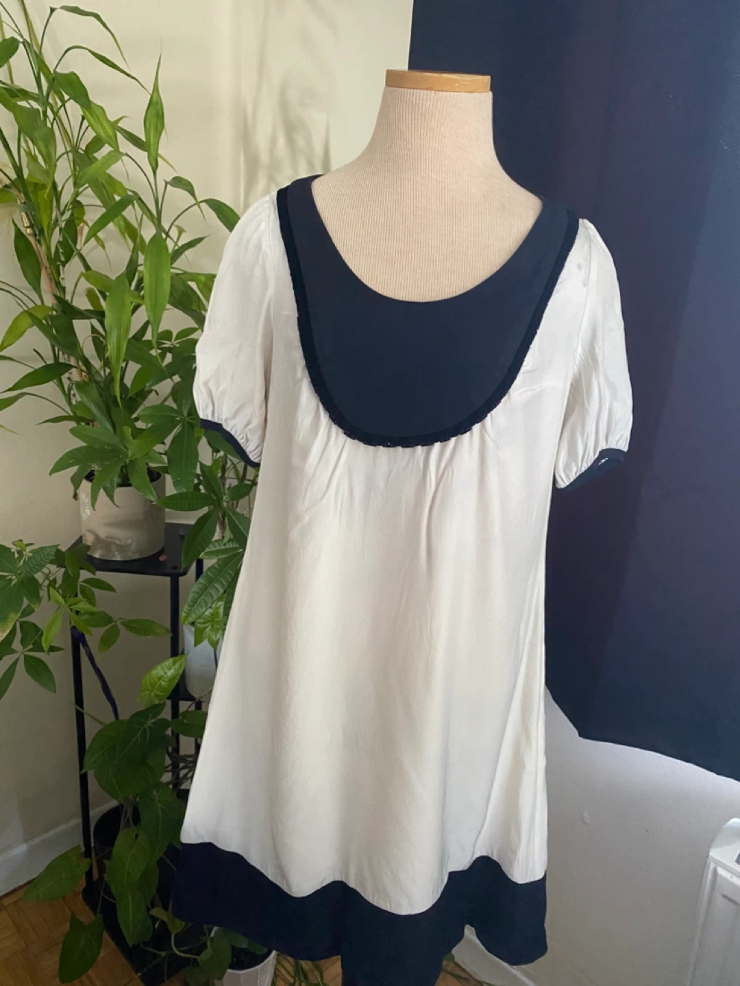 Christopher Deane cream and black dress