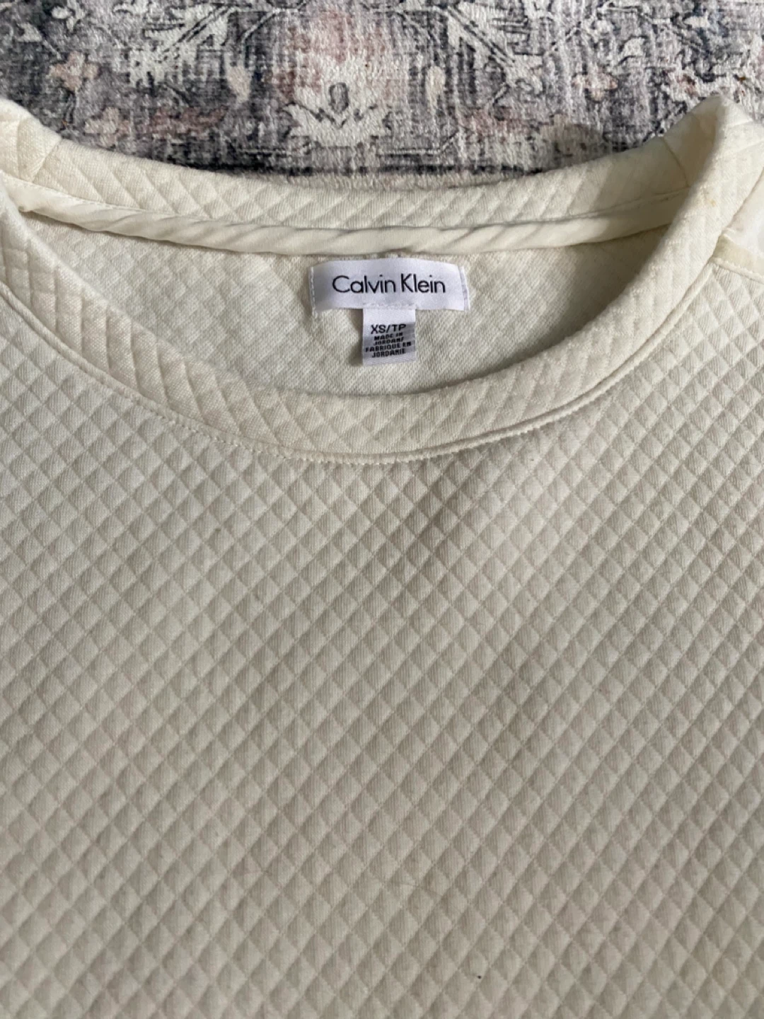Calvin Klein Women's XS/TP Quilted Crewneck Sweatshirt - photo 3