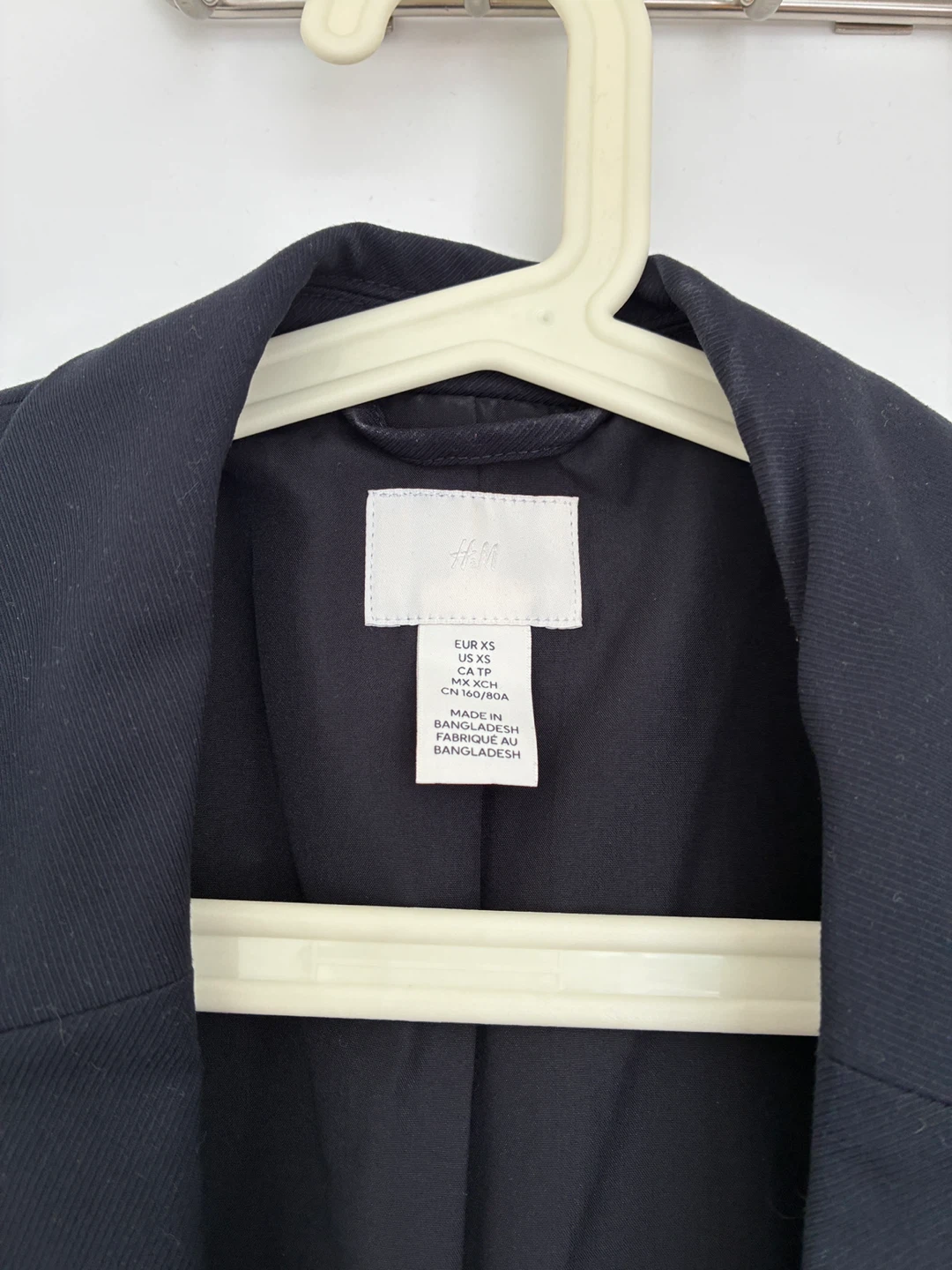 H&M Double-Breasted Blazer - Navy, XS - photo 2