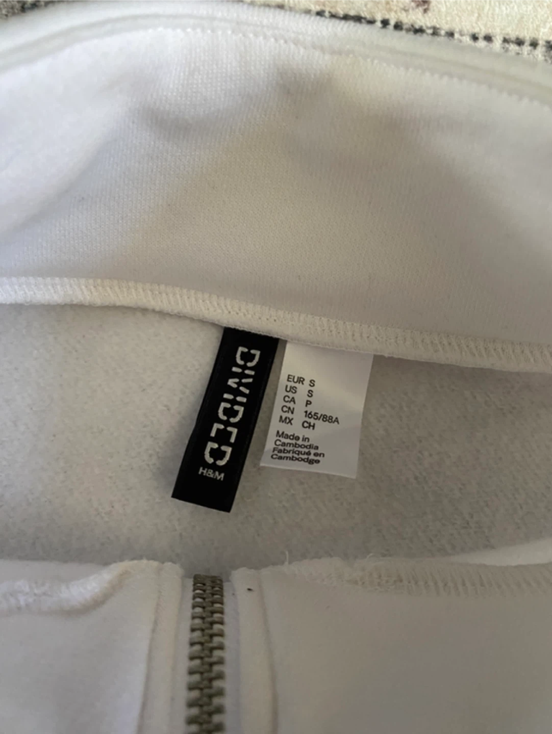 White Pepsi Divided H&M Cropped Jacket Size S - photo 5