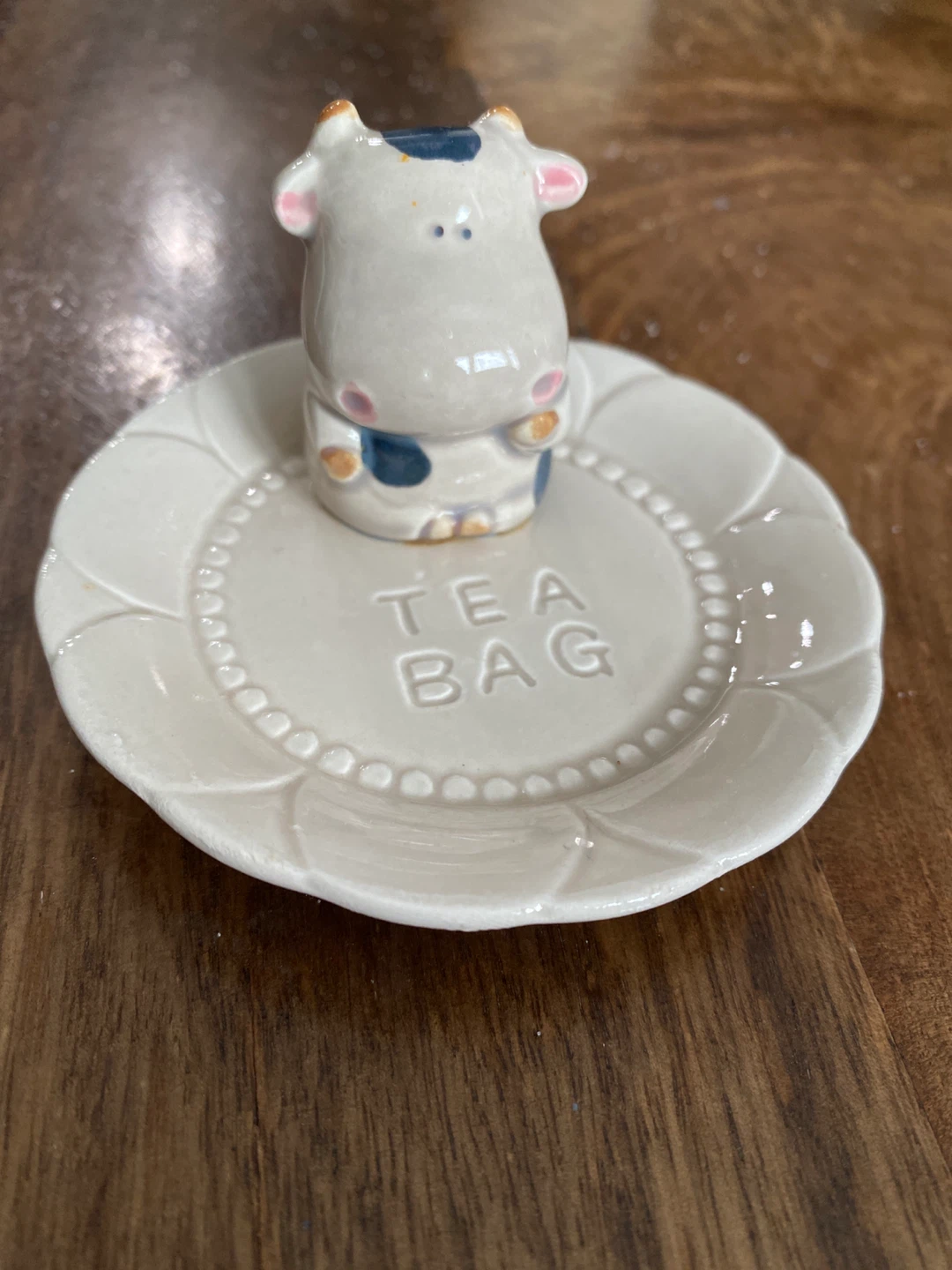 Ceramic Cow Tea Bag Holder Dish 🏆