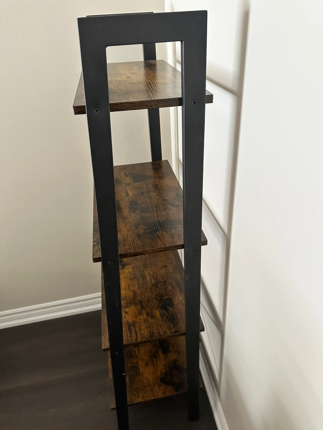 4-Tier Ladder Shelf - Industrial Style Bookshelf - photo 2