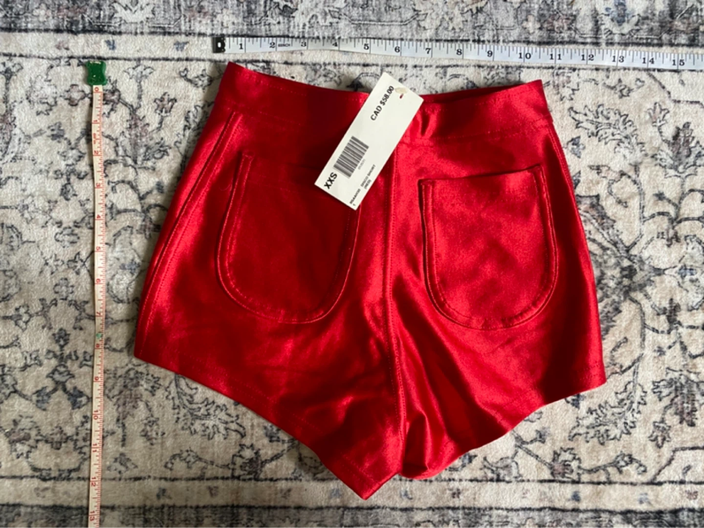 American Apparel Red Disco Shorts XXS - photo 4