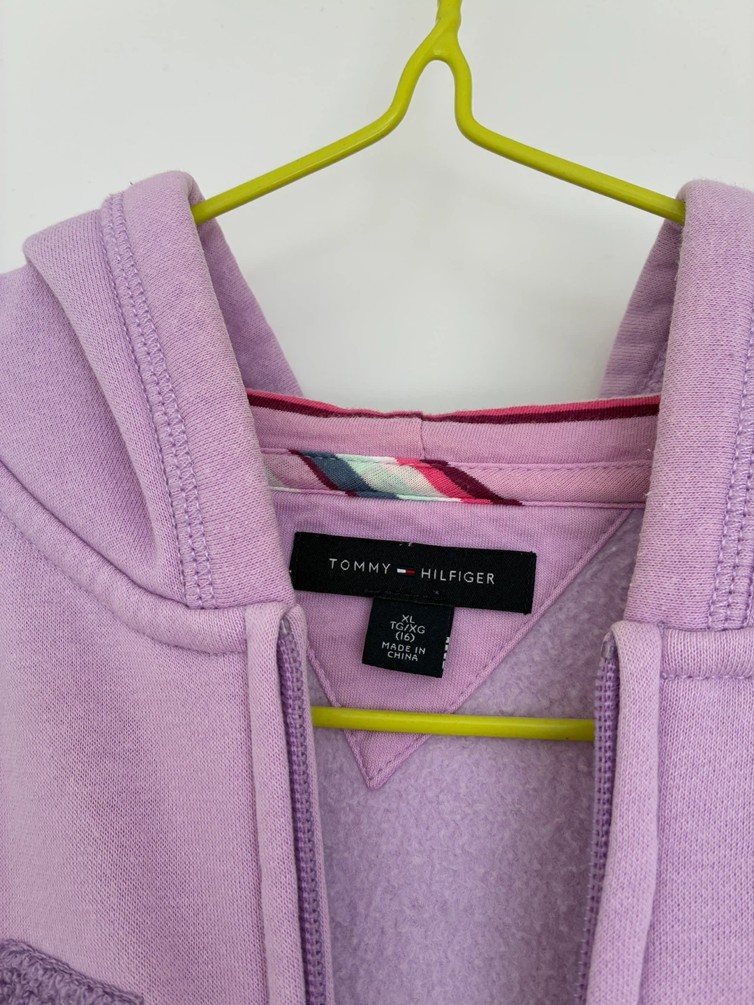 Tommy Hilfiger Girl Lavender Zip-Up Hoodie - XL - photo 2