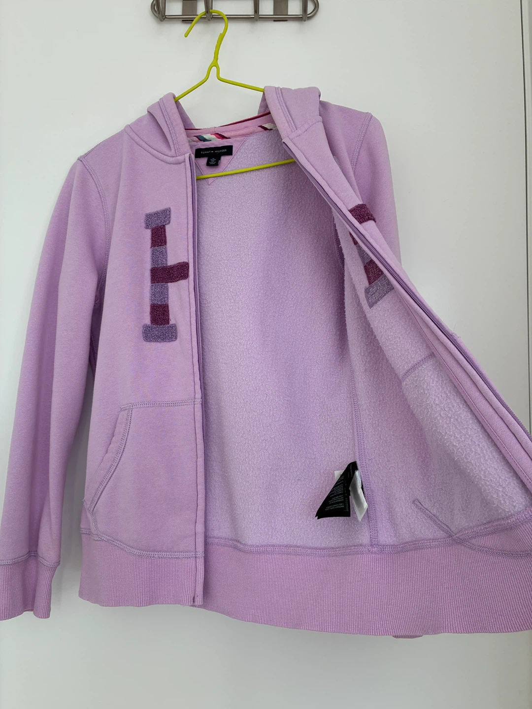Tommy Hilfiger Girl Lavender Zip-Up Hoodie - XL - photo 3