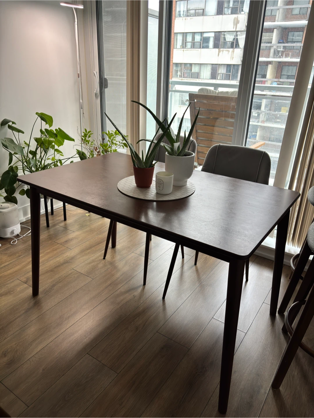 Wood Dining Table - Dark Brown - photo 2