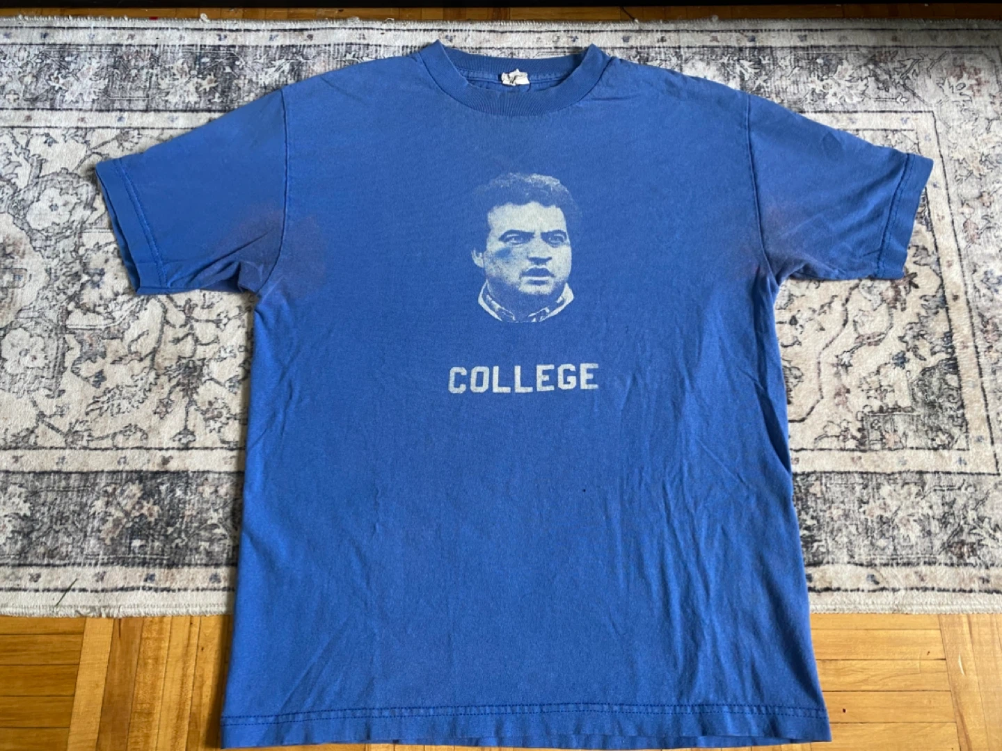 Blue College Graphic T-Shirt - photo 3