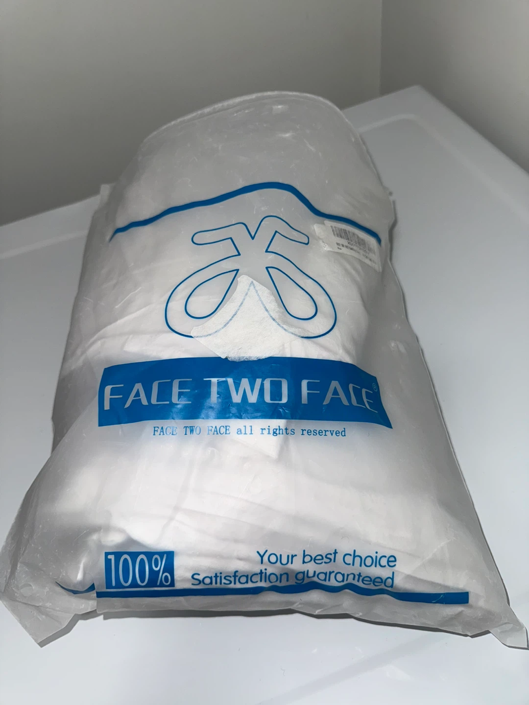 FACE TWO FACE Queen Duvet Cover Set - White 100% Washed Cotton - photo 5