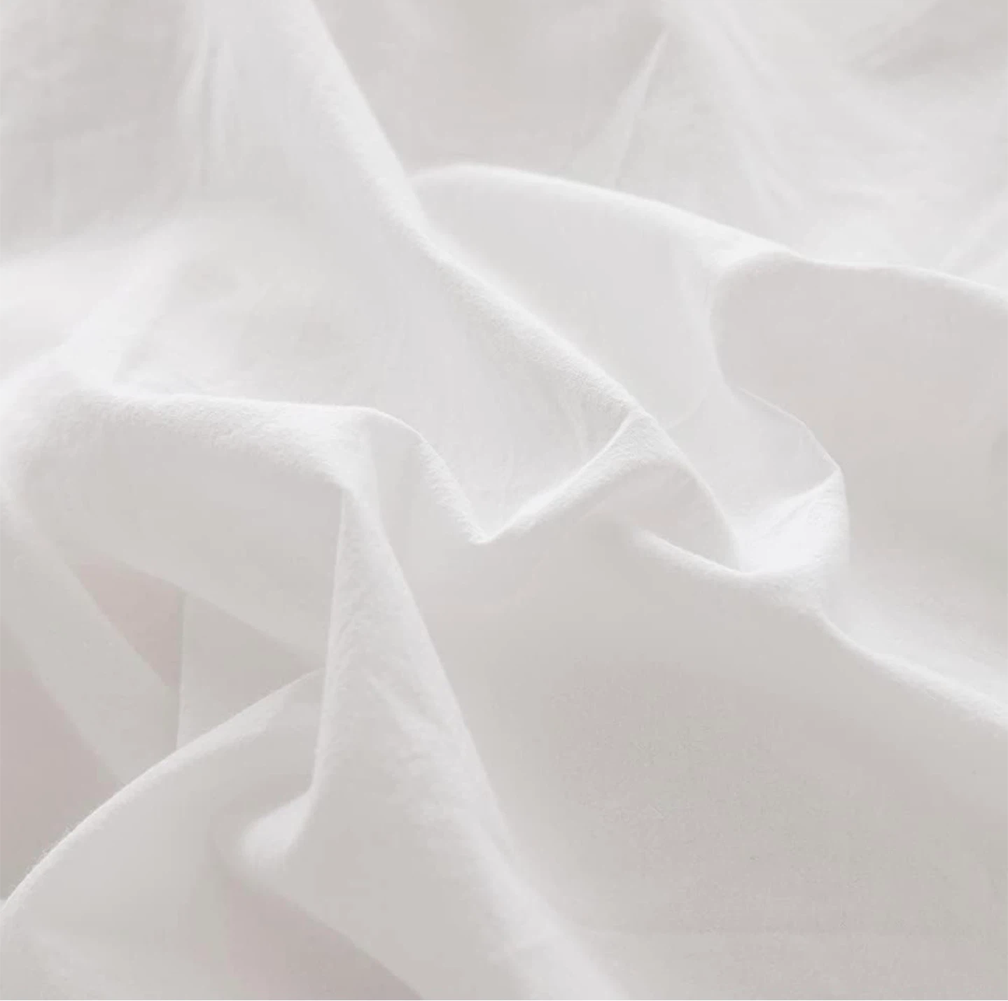 FACE TWO FACE Queen Duvet Cover Set - White 100% Washed Cotton - photo 2