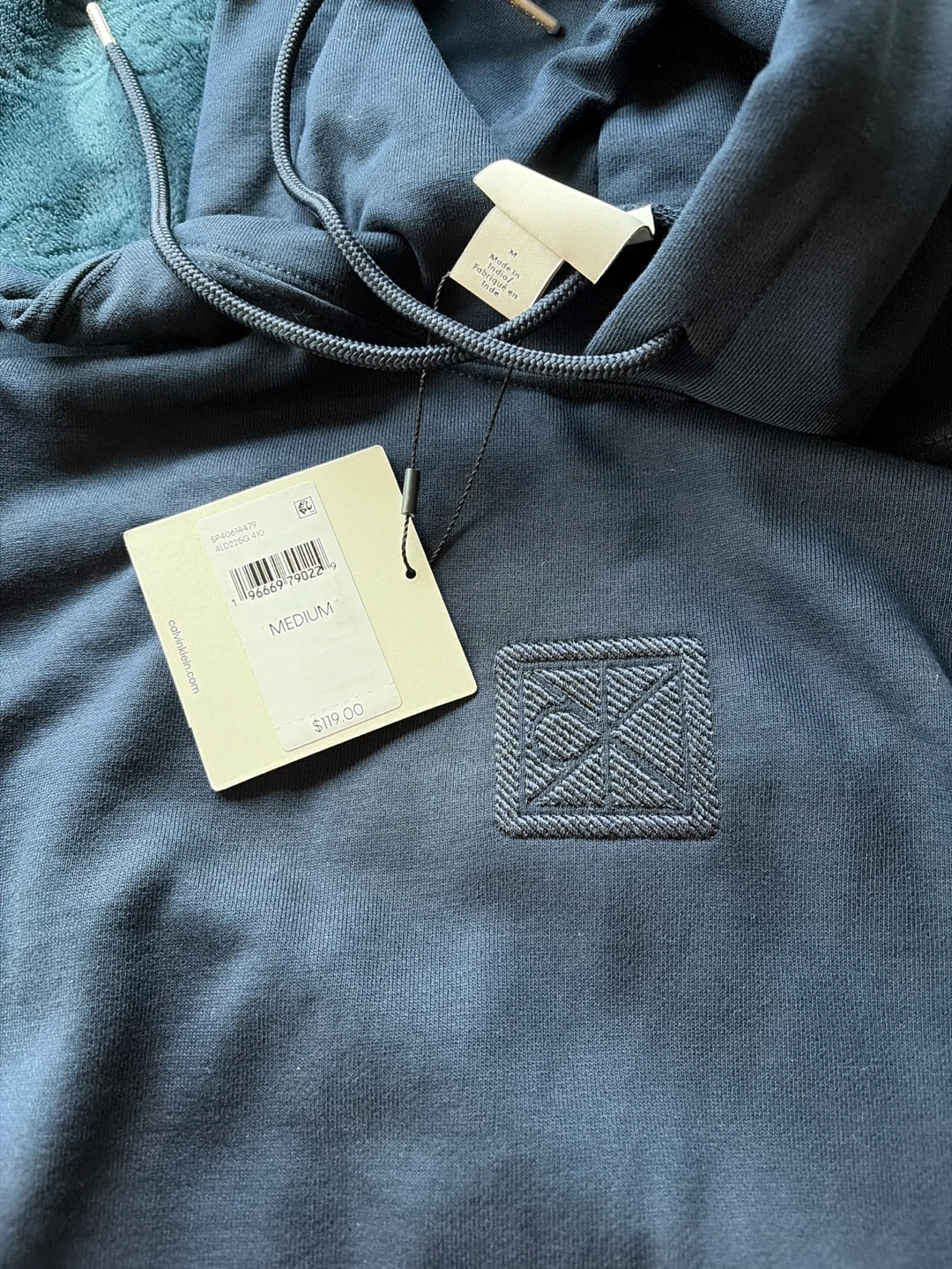 Calvin Klein Men's Hoodie Medium Navy Blue - photo 2
