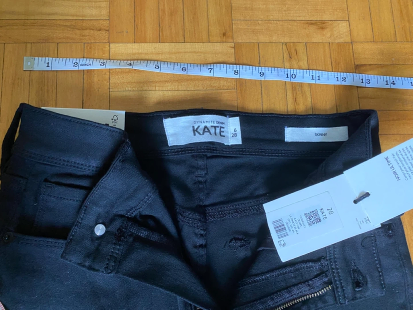 Dynamite Denim Kate Skinny Jeans Black Size 6/28R - photo 2