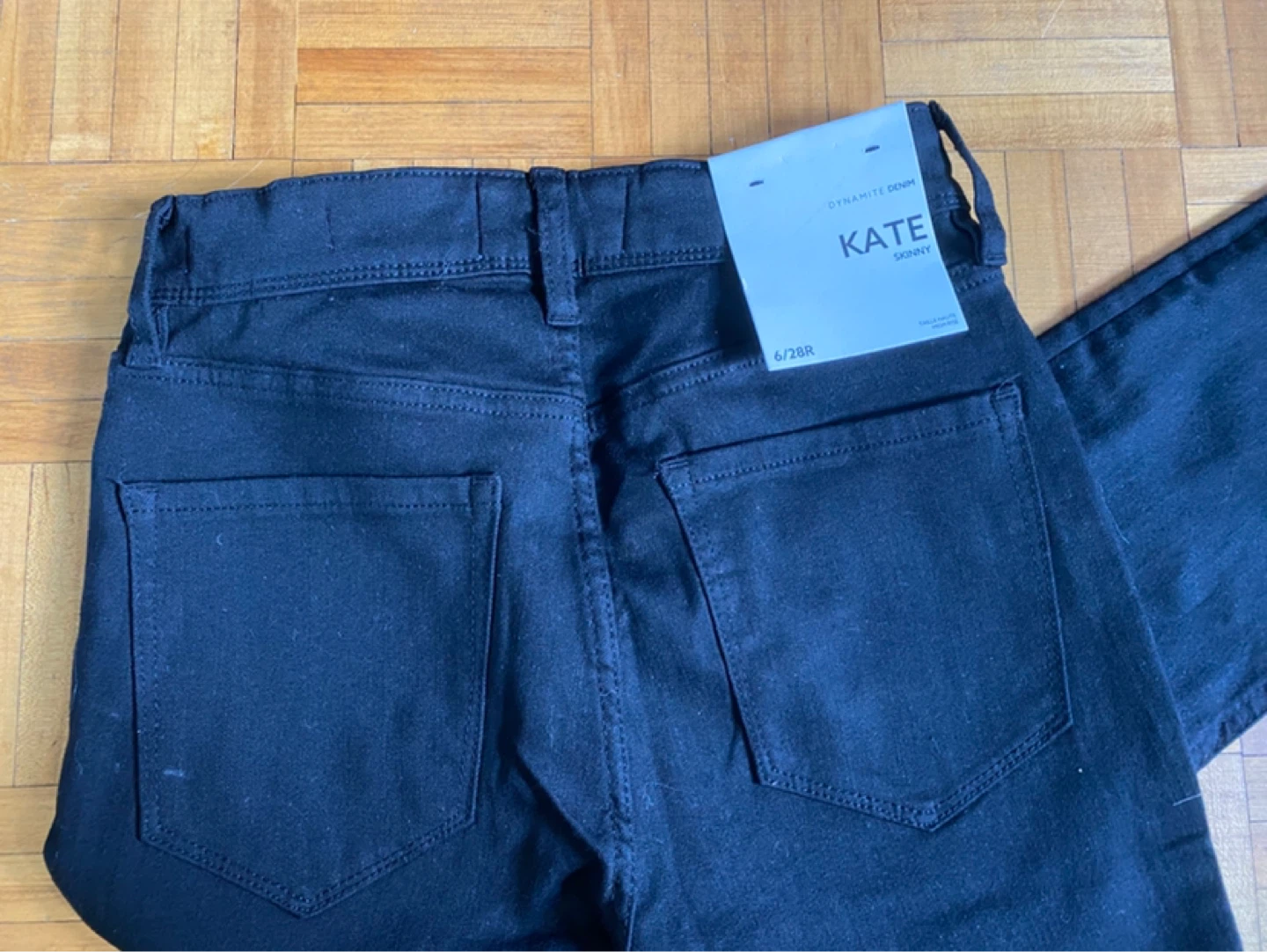 Dynamite Denim Kate Skinny Jeans Black Size 6/28R - photo 3