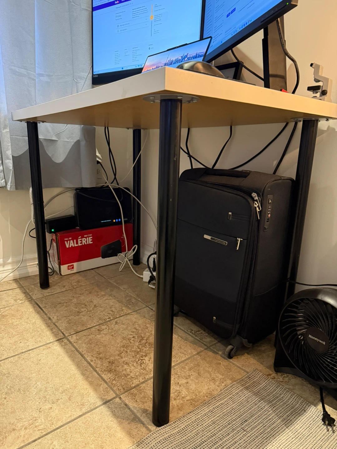 IKEA LINNMON / ADILS Table White/Black 100x60 cm - photo 5