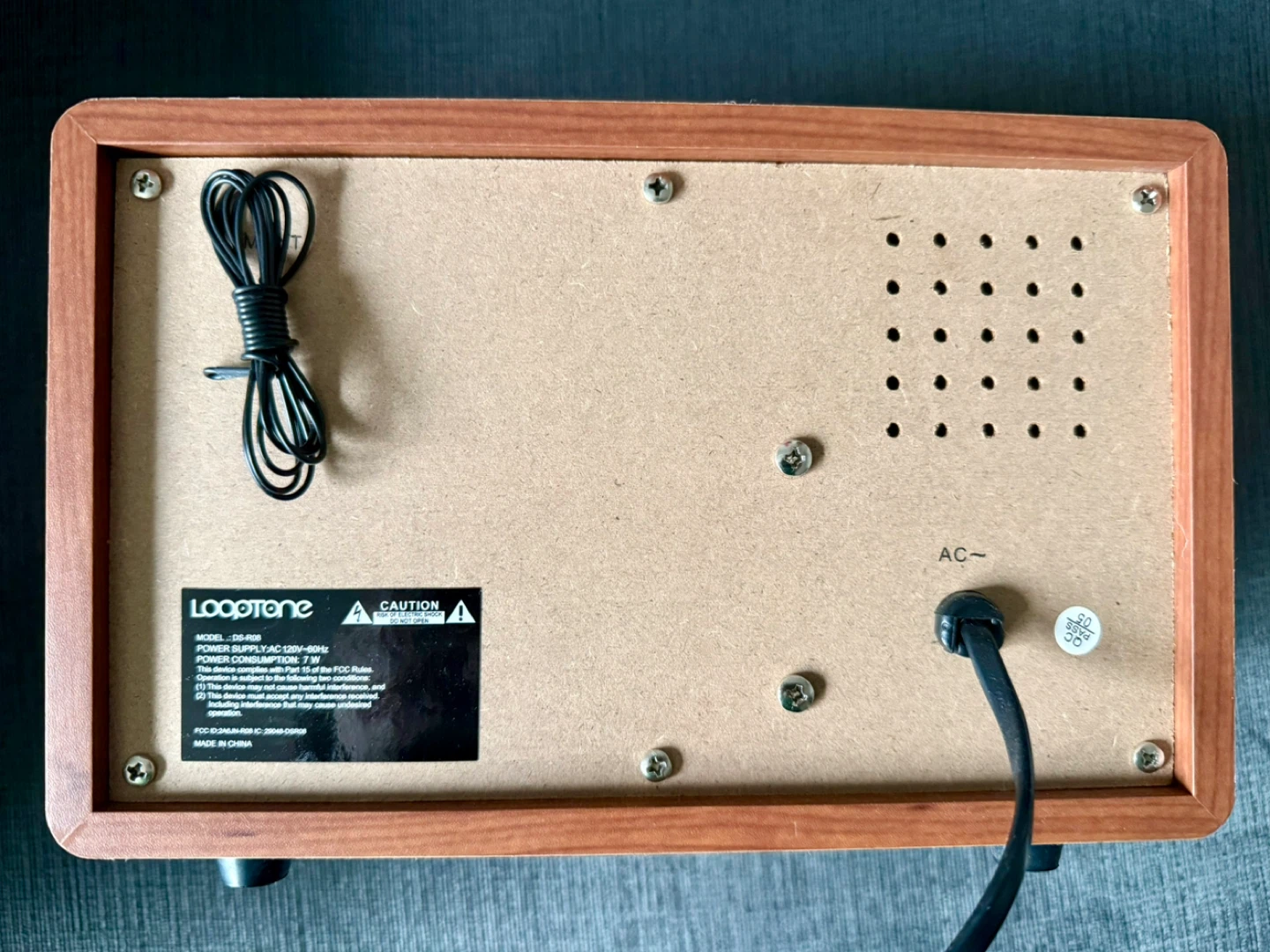 Retro Bluetooth Wooden FM AM Radio - photo 3