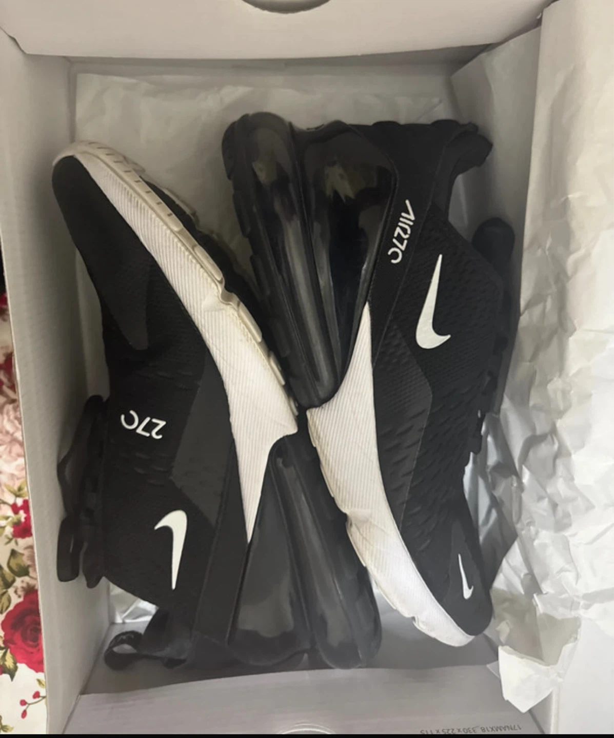 Nike Air Max 270 Black White Women's Size 11