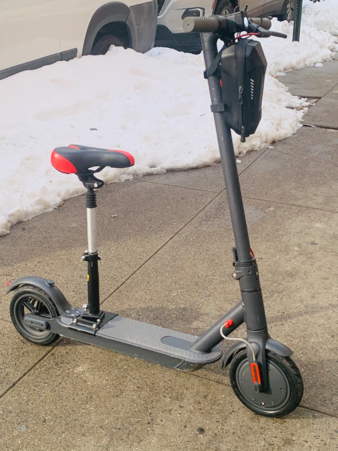 Electric Scooter with Seat and Storage Bag - photo 5