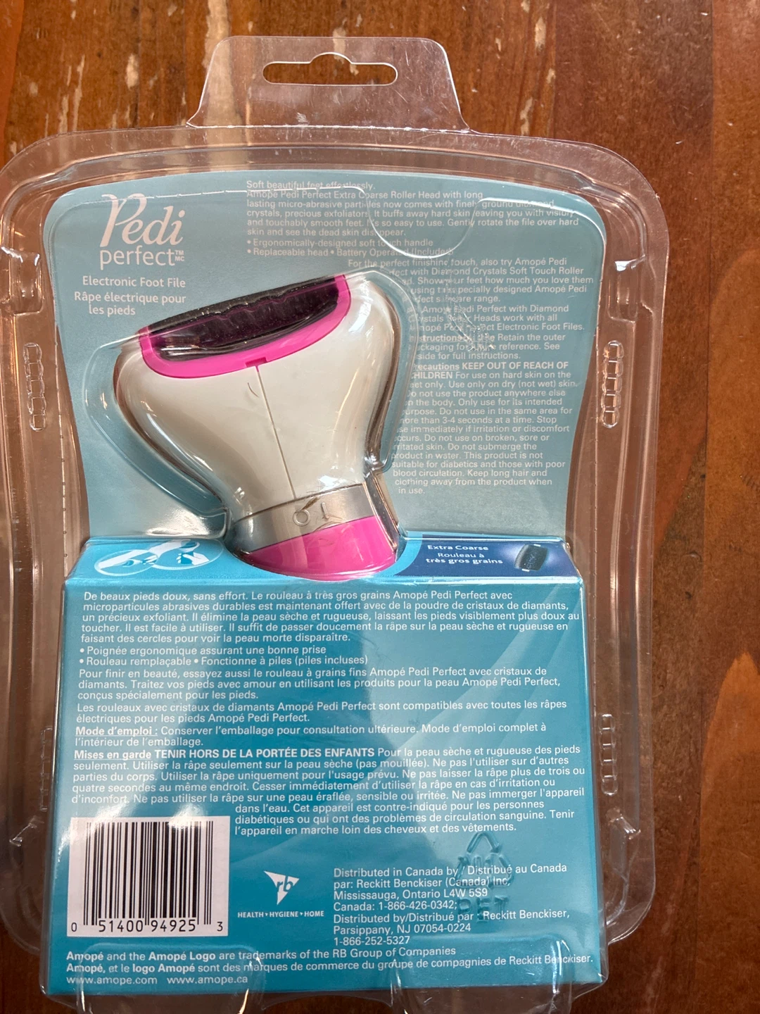 🏆New Amopé Pedi Perfect Electronic Foot File - Extra Coarse - photo 2