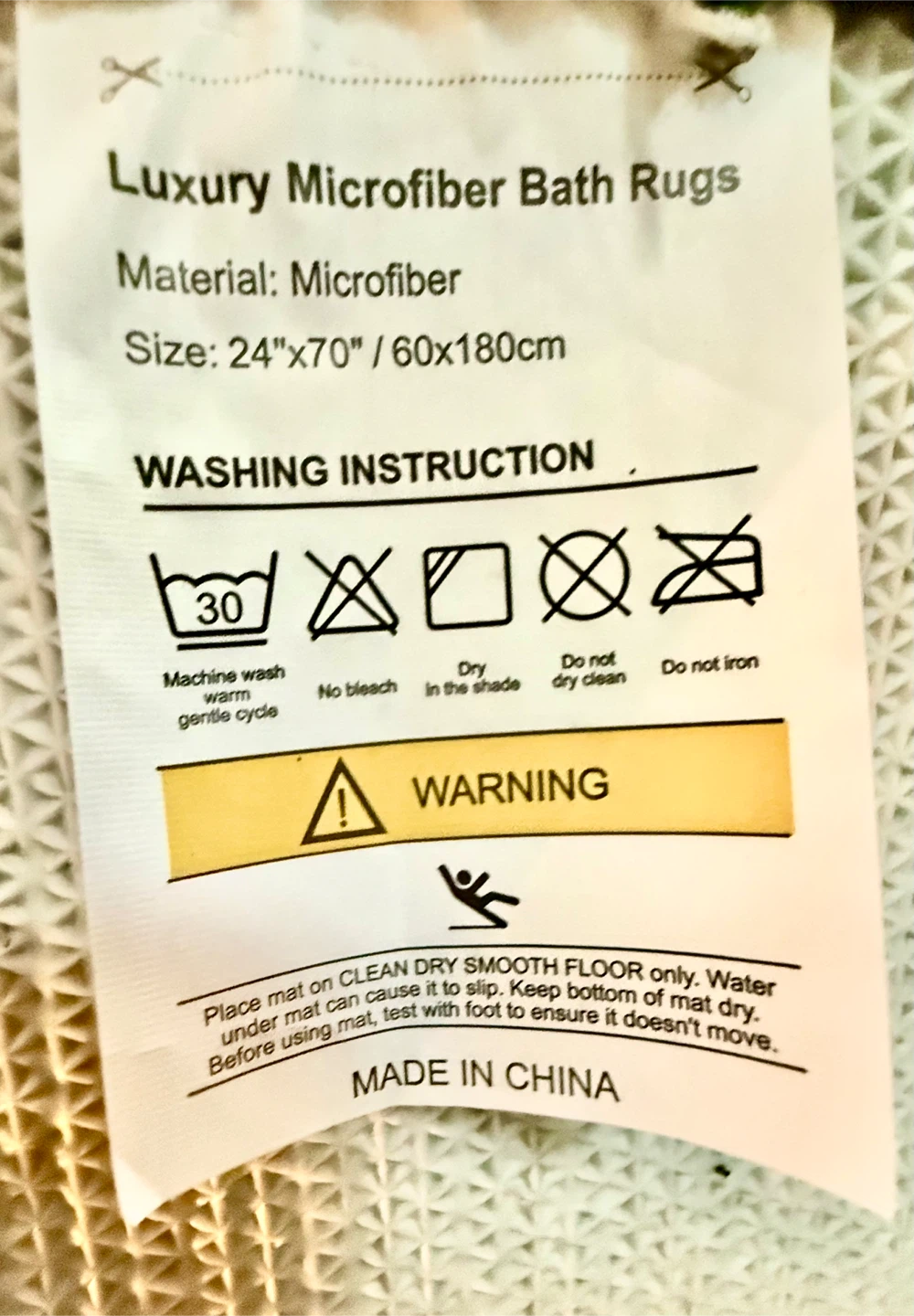 Luxury Microfiber Bath Rugs - 24"x70" - photo 5
