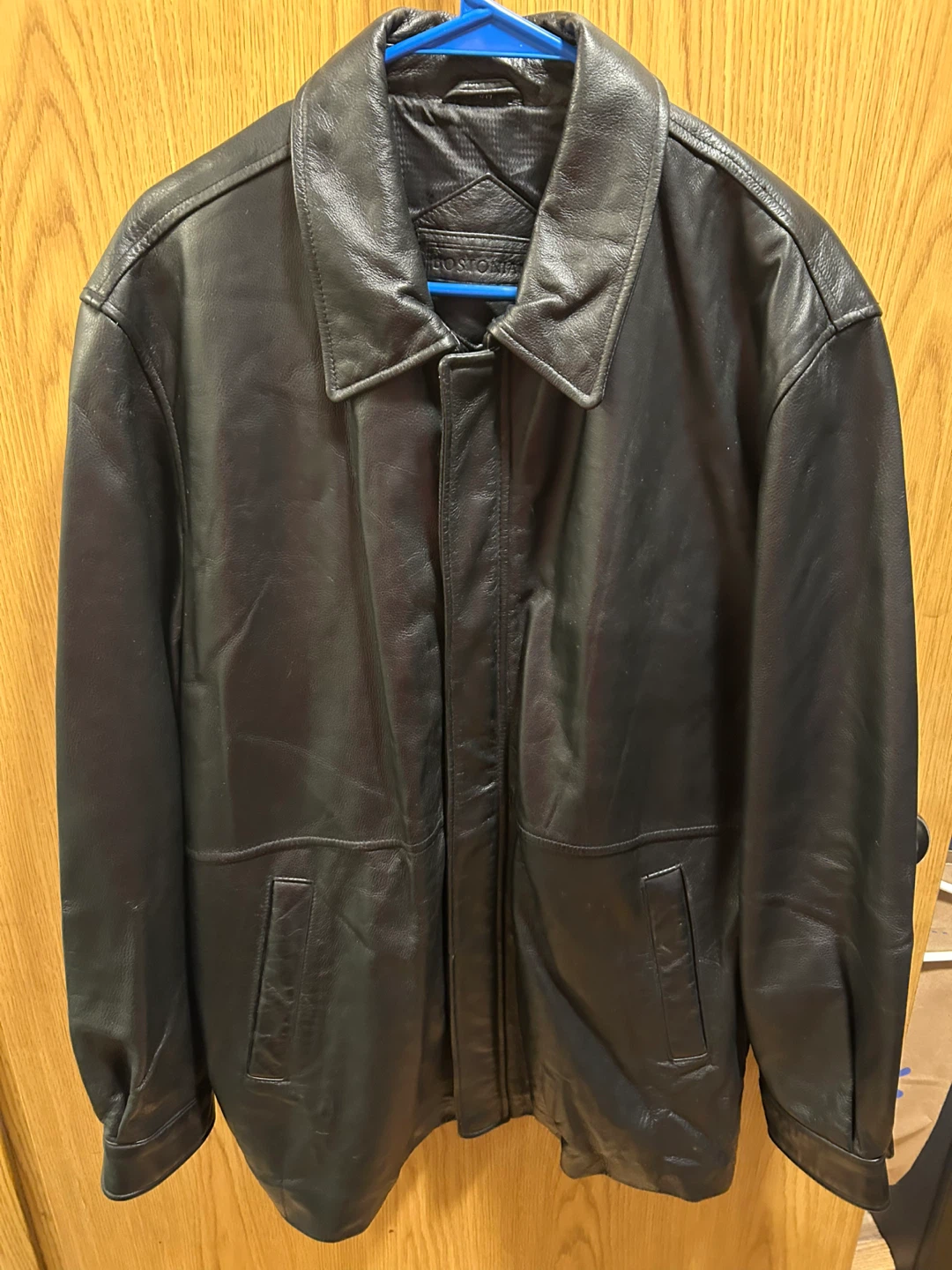 BOSTONIA Genuine Leather Jacket - Black