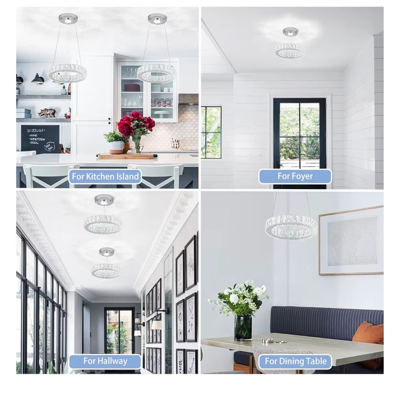 11.8 Inch Crystal LED Pendant Light - photo 2
