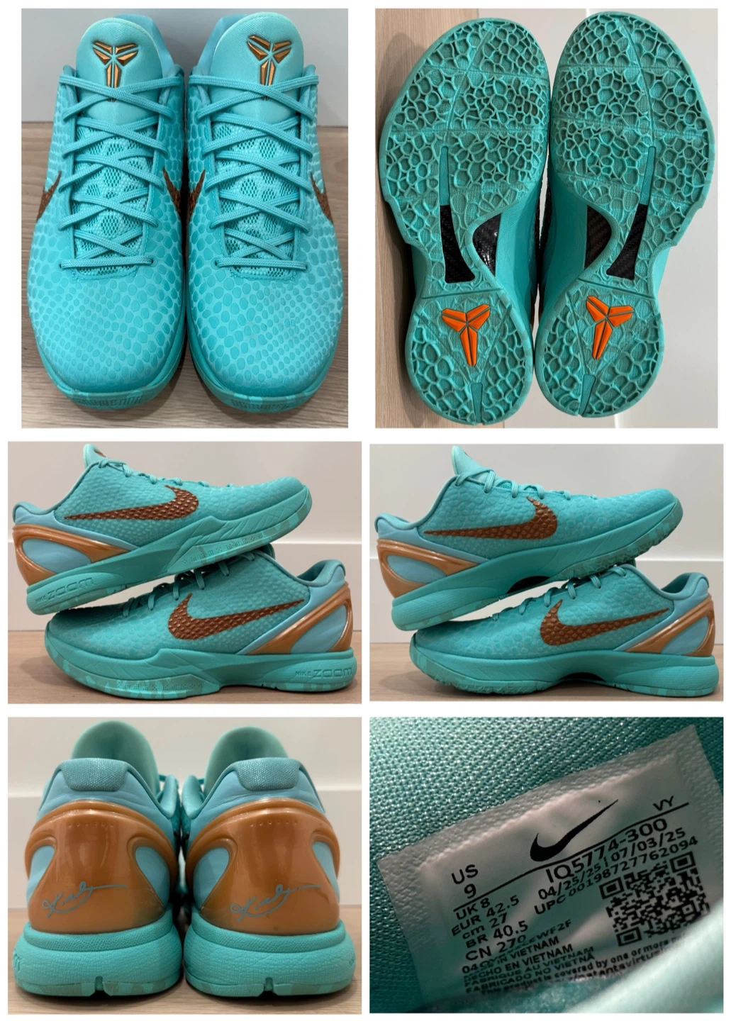 GX Kobe 6 Jalen Brunson Statue of Liberty – 9 US Men – $90 FIRM