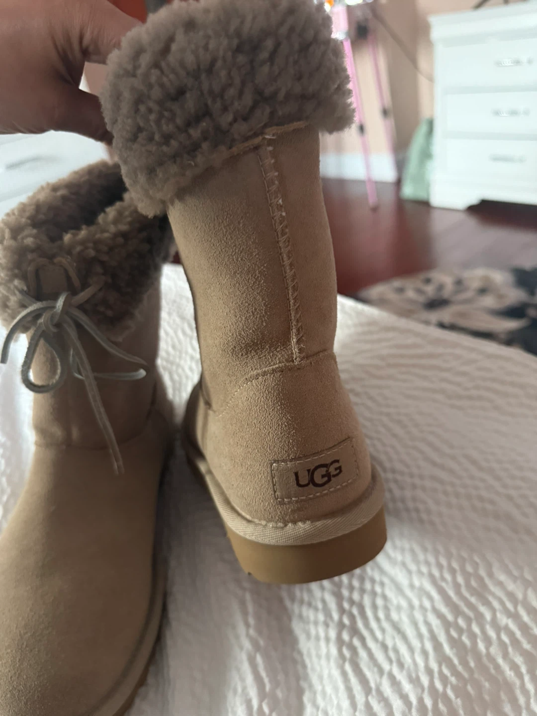 UGG Boots - Tan Suede Sheepskin Lined