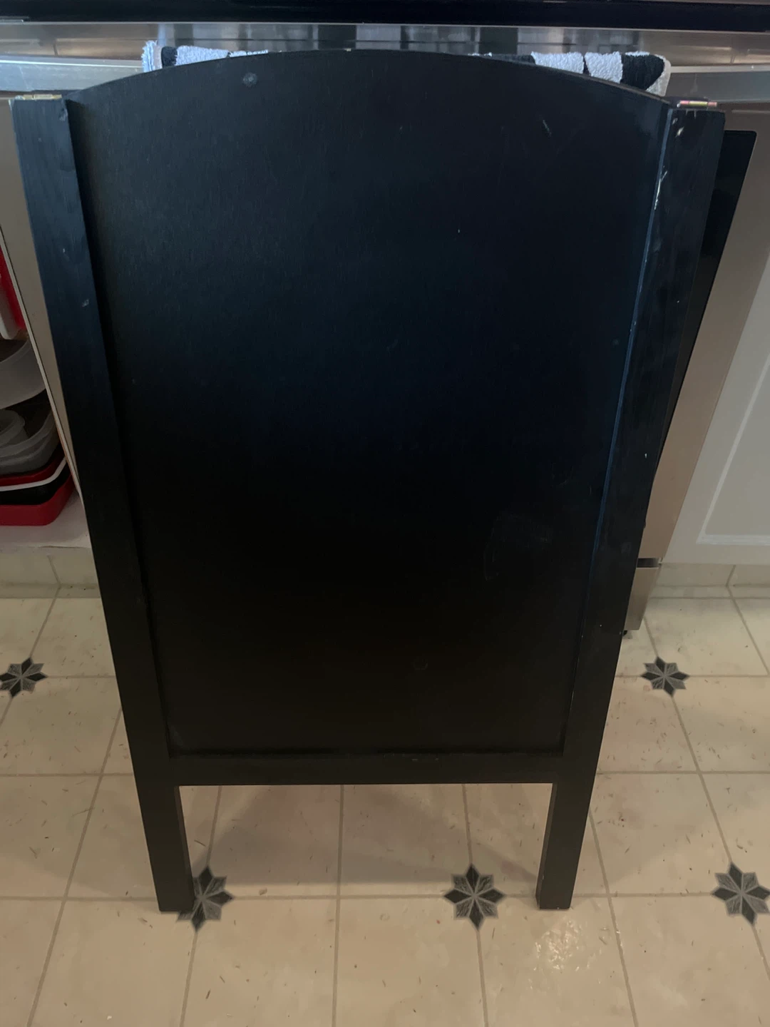 Black A-Frame Chalkboard Sign