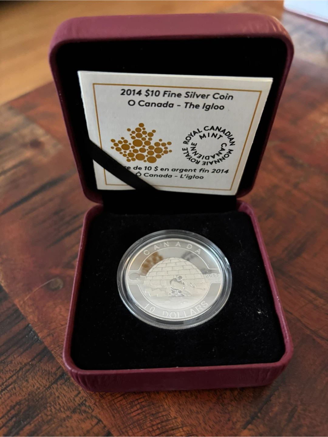 2014 Royal Canadian Mint $10 Fine Silver Coin - The Igloo