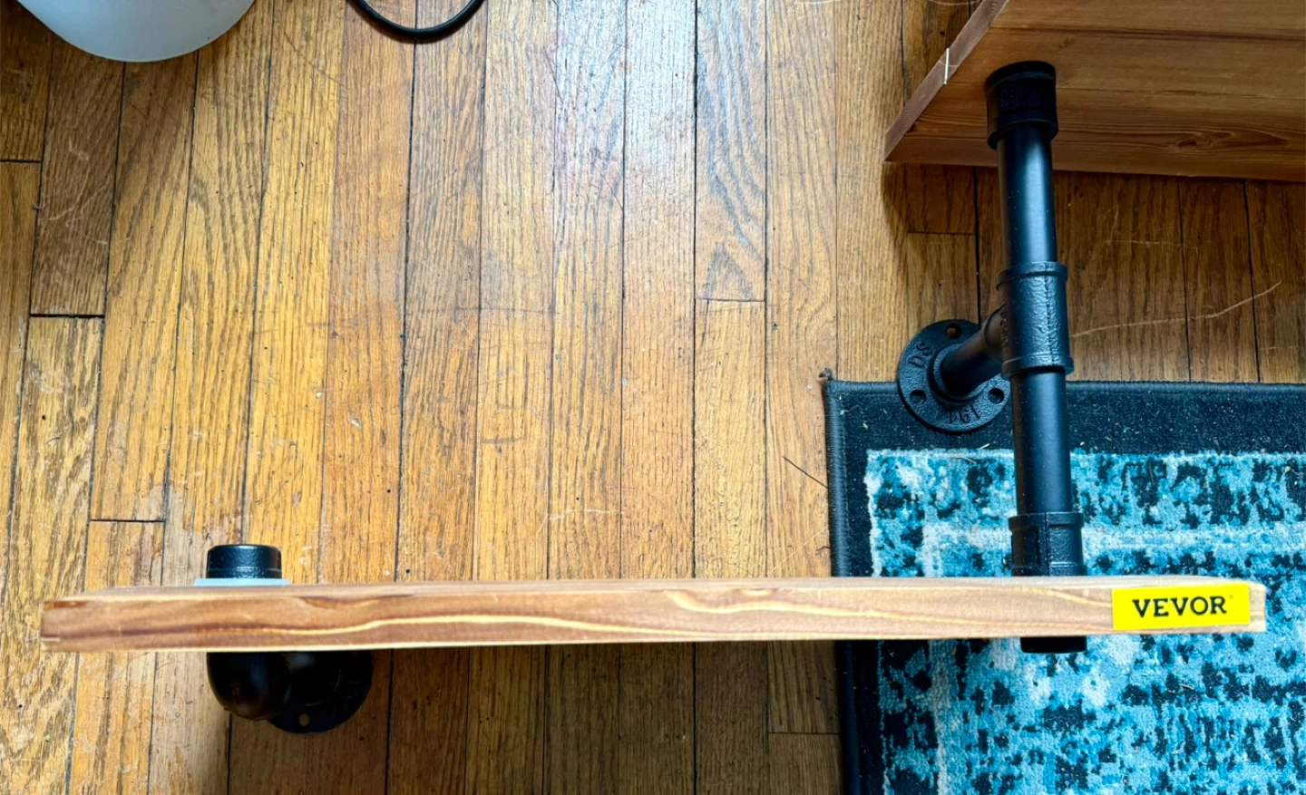 Industrial Pipe Shelves with Gauge - photo 4