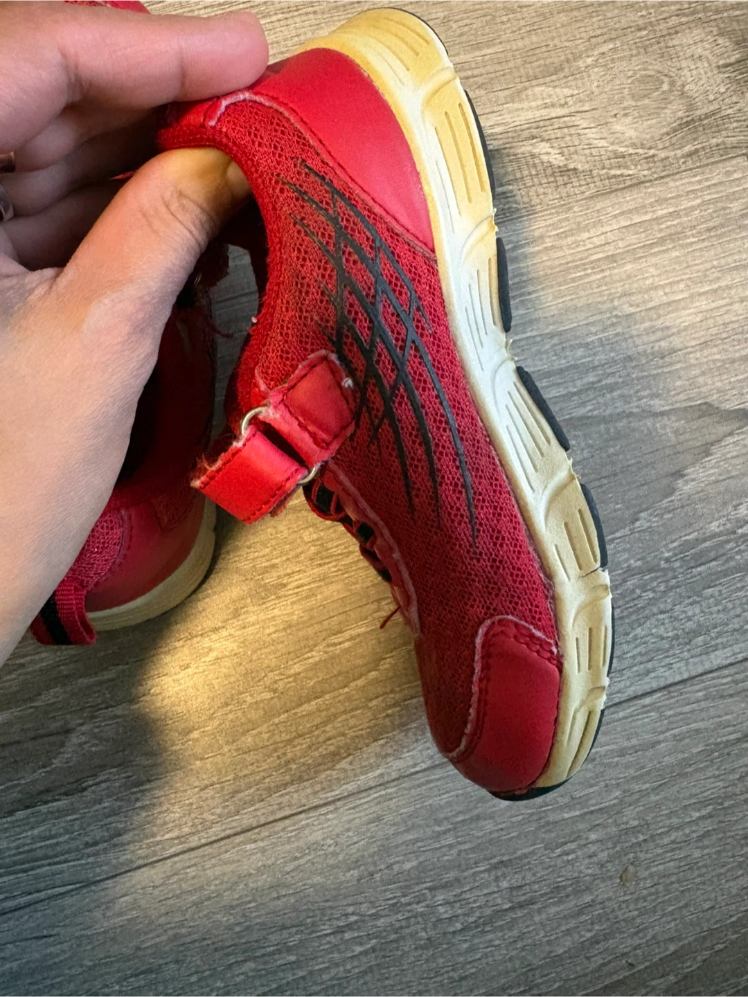Red Kids Shoes Size 10 - photo 3