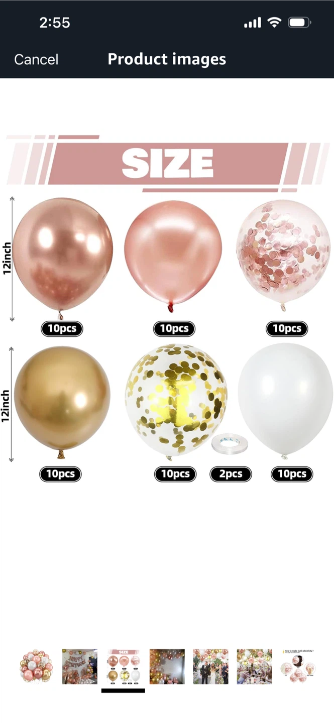 New-Rose Gold & Gold Balloons for Birthdays - photo 2