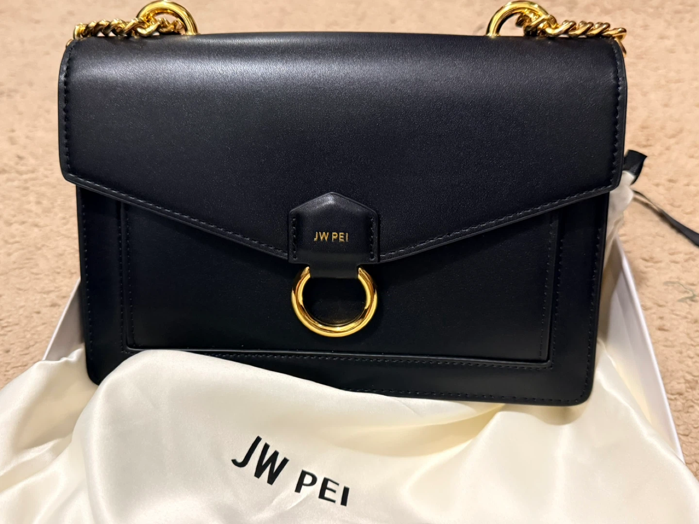 JW PEI Black Chain Shoulder Bag