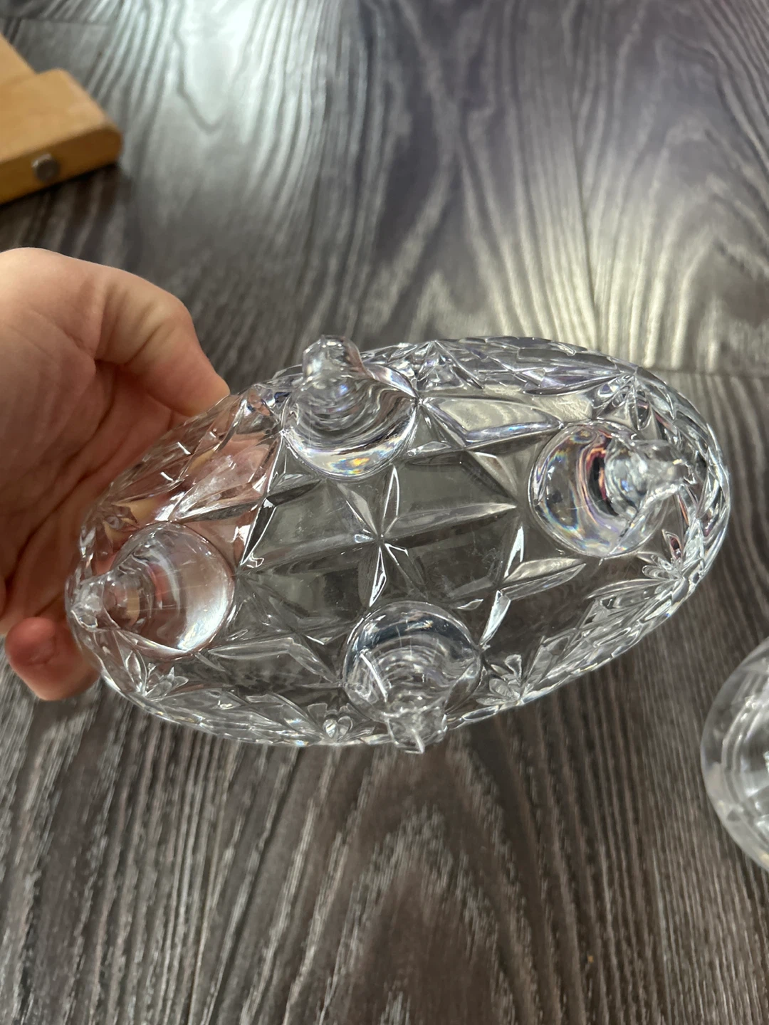 Glass Footed Candy Dish with Lid - photo 4