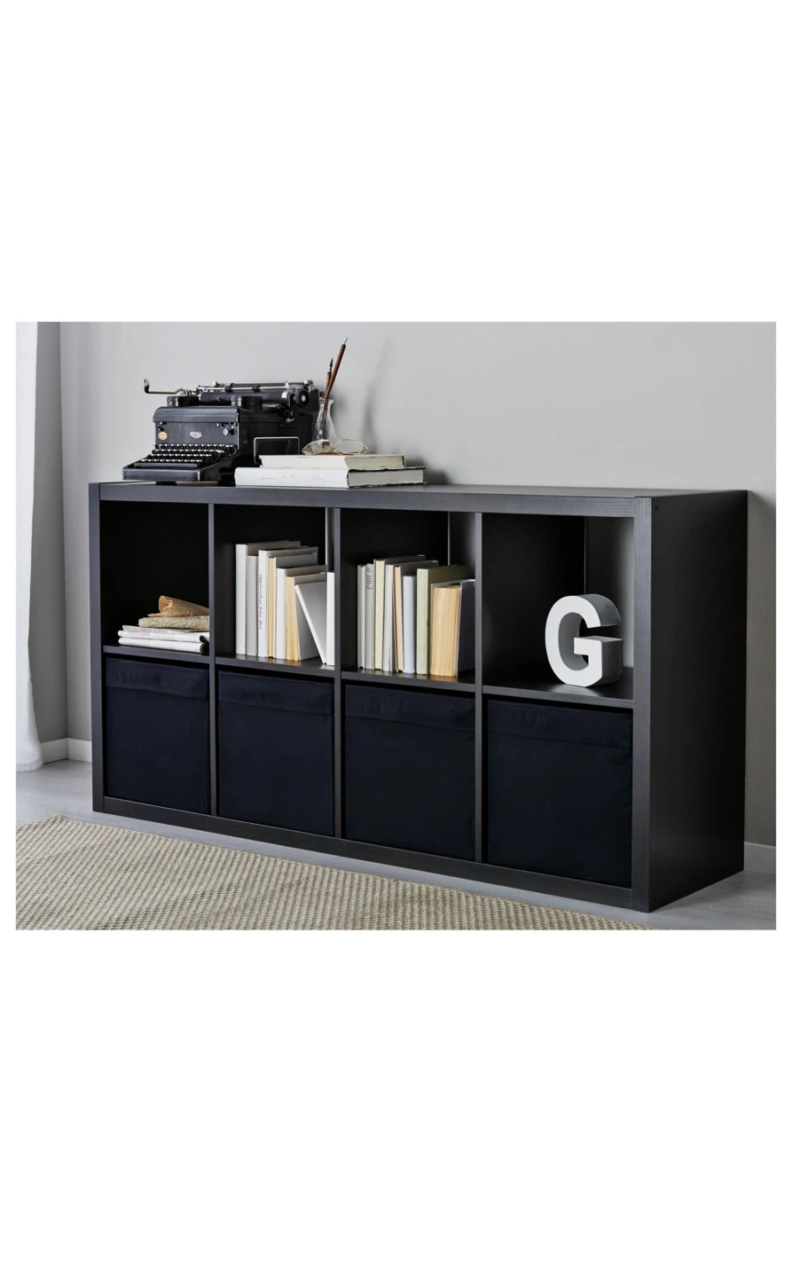 IKEA KALLAX 8-Cube Storage Unit - Black - photo 2