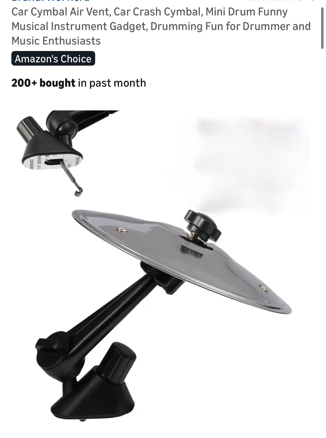Brand New Car Cymbal Air Vent Clip