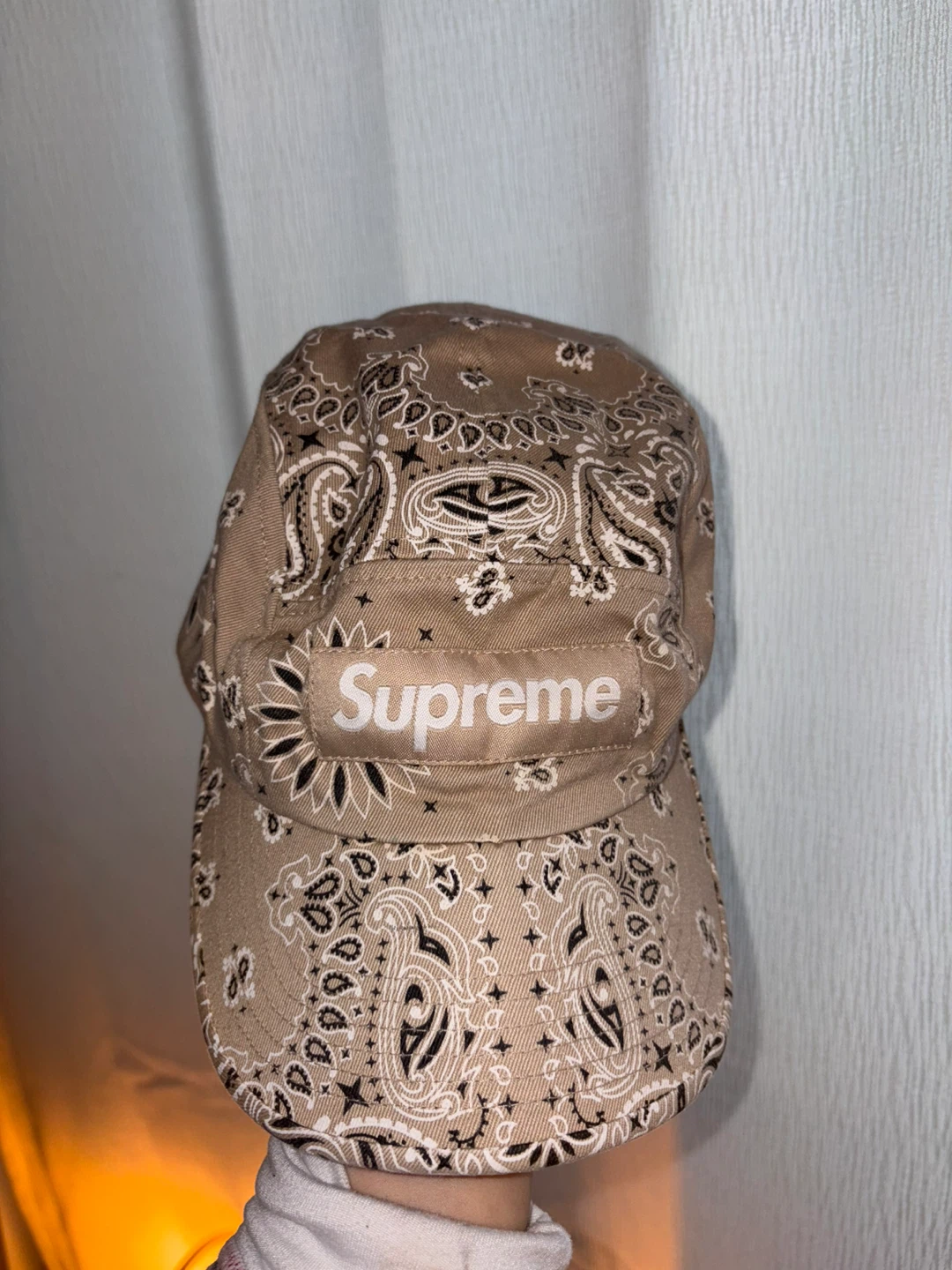 🏆Supreme Bandana Camp Cap - Tan