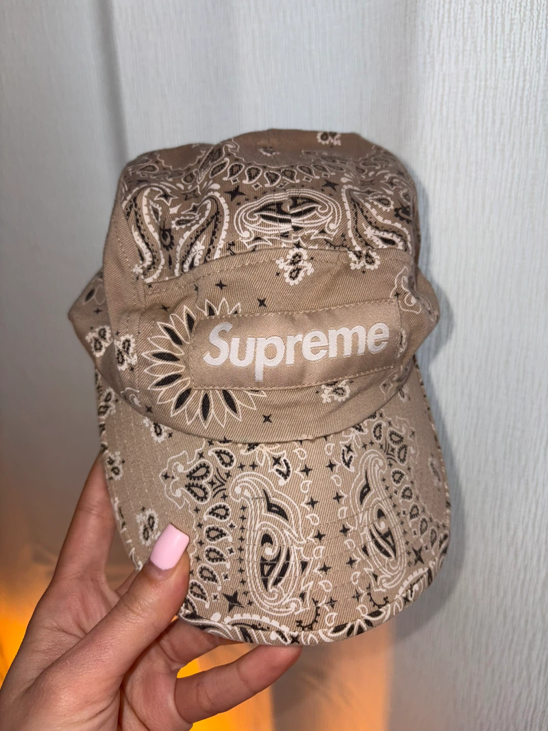 🏆Supreme Bandana Camp Cap - Tan - photo 2