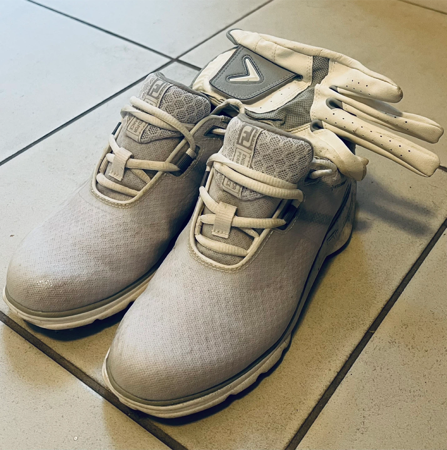 Women’s Golf Shoes -  Size 6.5 & Callaway Glove