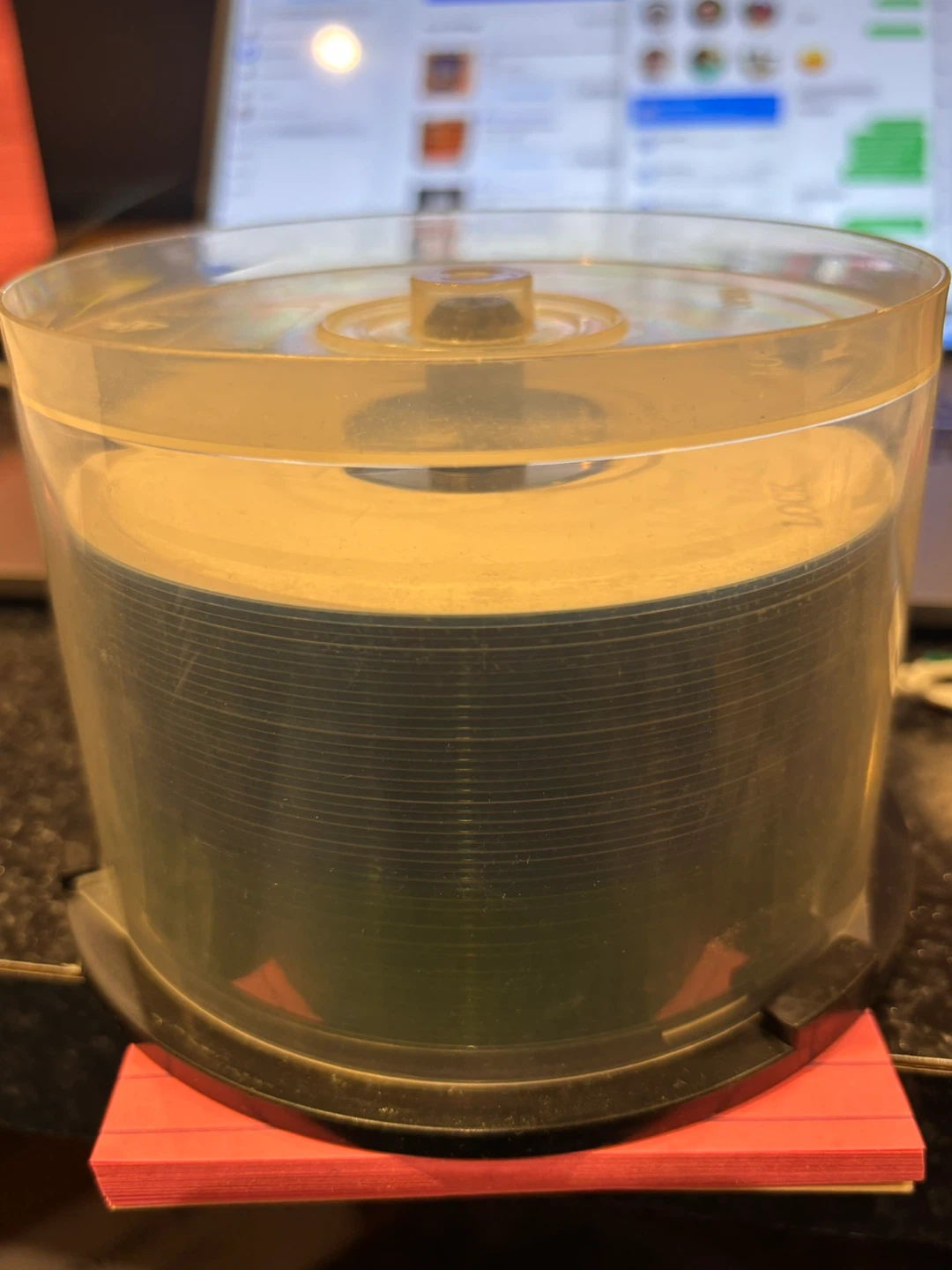 CD/DVD Spindle Case and cds