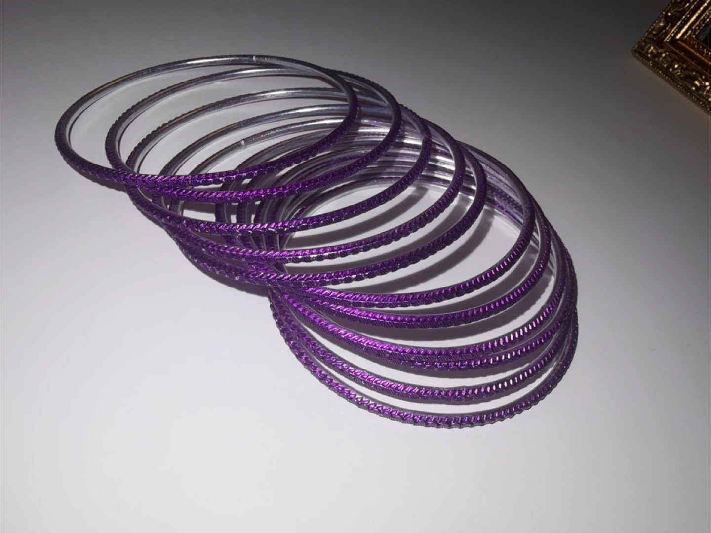 Purple Bangle Bracelet Set 🏆 - photo 2