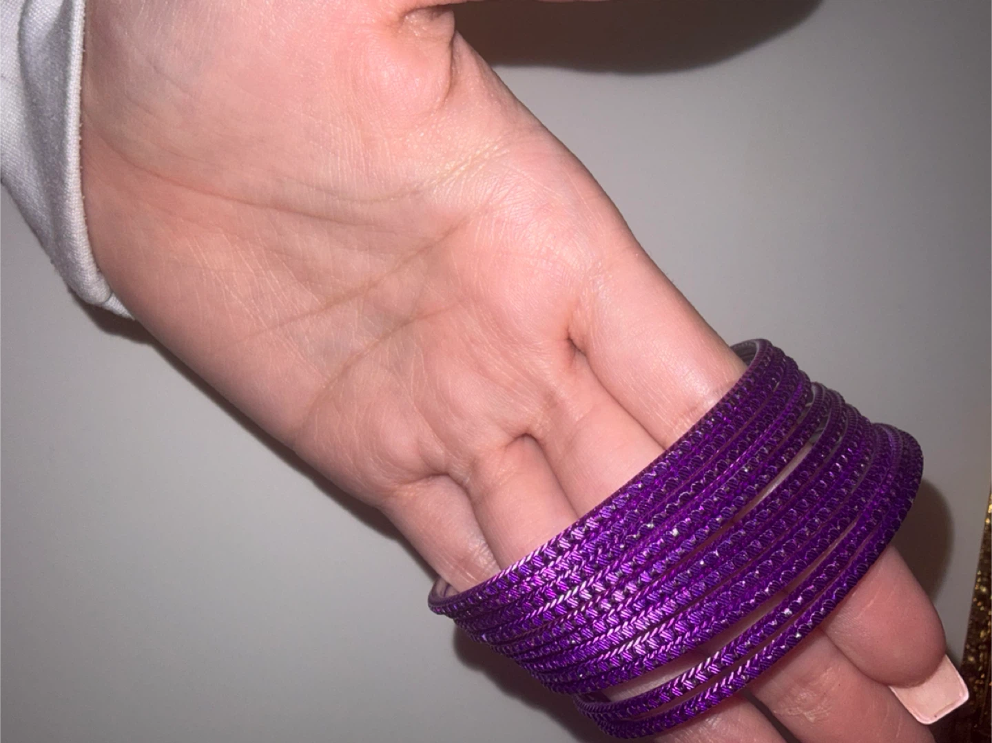 Purple Bangle Bracelet Set 🏆 - photo 3