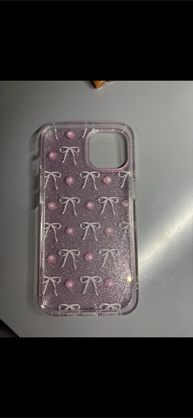 Pink Bows Glitter Phone Case for iPhone 15 🏆 - photo 2