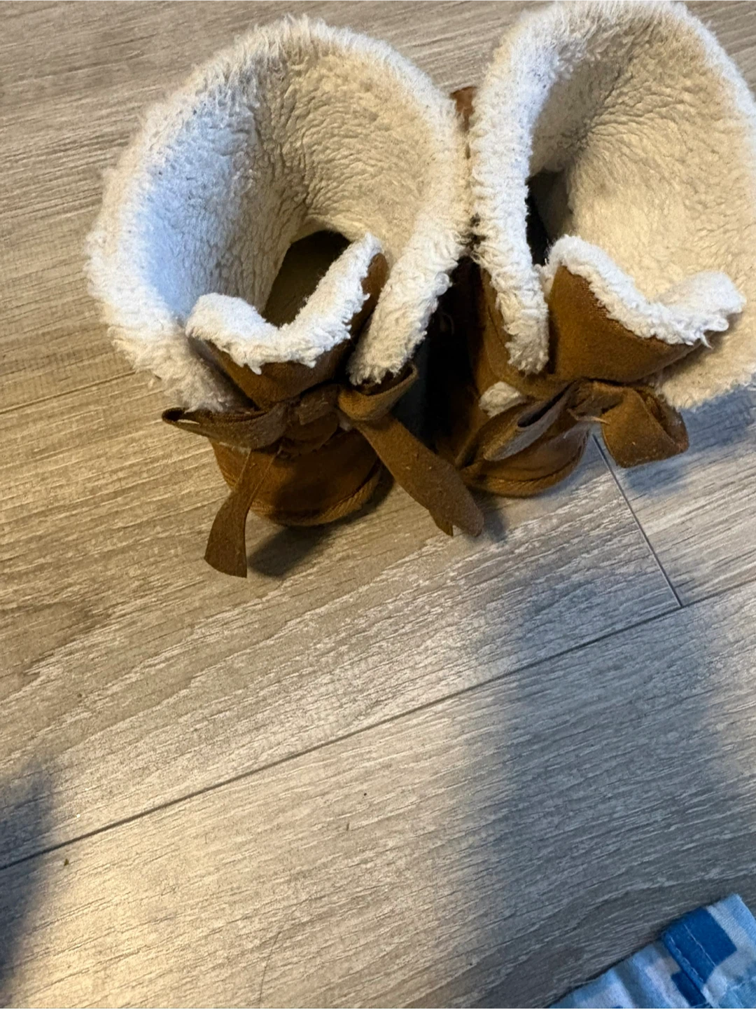 Brown Faux Suede Winter Boots with Sherpa Lining - photo 2