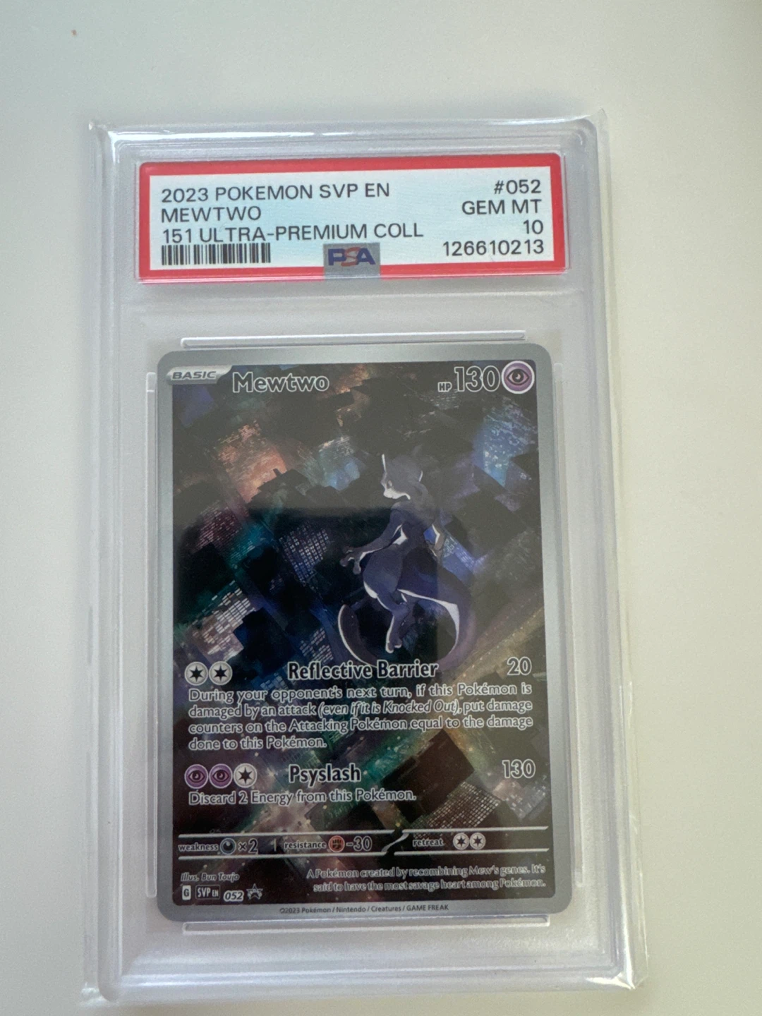 Pokemon Mewtwo 151 Ultra-Premium Collection Card PSA 10 GEM MT