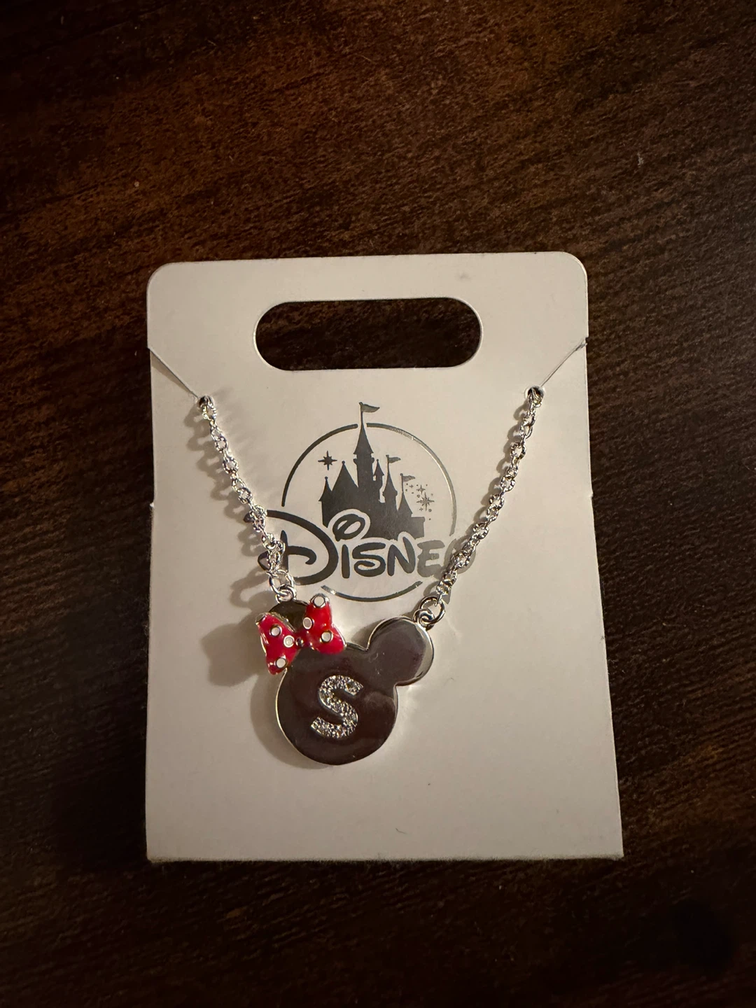 Disney Minnie Mouse Initial S Necklace